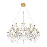 Подвесная люстра светодиодная хрустальная с пультом с регулировкой цветовой температуры Modelux MODELUX ML.5603.800P BS