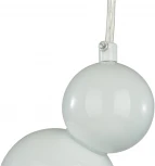 Подвесной светельник Lumion Blasen 6565/1A белый/белый матовый/металл/стекло E27 1*40W 220V (на проводе, шарики)