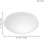 Потолочный светильник Eglo Bari-M 97531