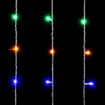 Гирлянда Занавес 2 x 3 м Разноцветный 220В, 600 LED, Провод Прозрачный ПВХ, IP54