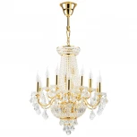 Подвесная большая люстра Osgona Classic 700162 (220V, хрусталь, подсвечник, свеча)