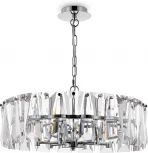 Подвесная люстра Maytoni Puntes MOD043PL-06CH (220V, хрусталь, на цепи, круглые)