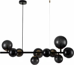 Люстра подвесная Molecola V000196 (11018/10P Black) (220V, на тросе, шар)