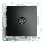 ТВ-розетка (черный) Stekker Эрна 49152