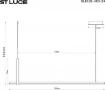 Светильник подвесной ST Luce Shape SL6131.403.24 Черный/Черный, Терракотовый LED 1*24W 4000K