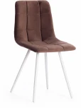 Стул CHILLY (mod. 7095-1) ткань/металл, 45x53х88 см, высота до сиденья 50 коричневый barkhat 12/белый Tetchair 17242