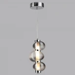 Подвесной светильник Odeon Light Bruco 5096/12L хром/дымчатый градиент/металл/стекло LED 12W 4000K (220V, на проводе)