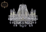 Подвесная люстра Art Classic 11.25 11.25.12.165.Gd.Sp (220V, хрусталь, на цепи, подсвечник, свеча)