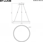 Подвесной светильник ST Luce Satellite SL6015.403.01 Черный/Белый LED 1*45W