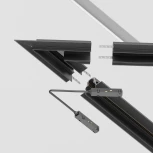 Угол-соединитель 45° Gravity встраиваемый черный (магнитный) Maytoni Technical TRA010CLS-42B