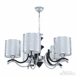Подвесная люстра Arte Milano Florentia-6787 306787/5 Bk/Ni (220V, на цепи)