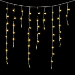 Гирлянда Бахрома с Колпачком 3,2 x 0,9 м Шампань, 180 LED, Провод Белый ПВХ, IP65