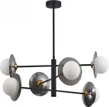 Потолочная люстра ярусная на штанге ST Luce Noon SL1521.423.06 Черный/Дымчатый, Белый G9 6*5W 4000K (220V)