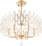 Подвесная люстра хрустальная на штанге Arte Milano Sorrento-2009 372009/6/250/490 GD (220V)