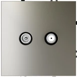 Розетка телевизионнная оконечная TV+SAT (шелк) Voltum S70 VLS060404