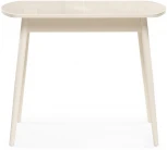 Стеклянный стол Woodville Калверт кремовый 551084