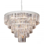 Подвесная большая люстра Vitaluce V1806-0/8+4+4+1 (220V, хрусталь, на цепи, круглые)