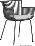 Стул обеденный DOBRIN ROSS (темно-серый (GR-04) без подушки)