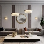 Подвесная люстра Odeon Light Cleo 5091/60L золотой/стекло LED 60W 3700K (220V, на тросе, круглые)