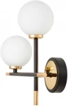 Настенный светильник Lumina Deco Marsiada LDW 6033N-2 BK+FGD (220V, шарики, асимметрия)