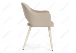 Стул Woodville на металлокаркасе Апри микровелюр 05 / бежевый глянец 464180