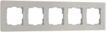 Рамка на 5 постов (дымчатый) Werkel W0053117