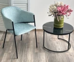 Стул M-City ДИЛЛ, цвет RAIN 7 бриз, велюр / черный каркас