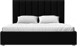 Кровать интерьерная Афродита 200 (Черный/Микровельвет) Лига Диванов арт.120618