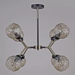 Потолочная люстра на штанге ILLUMICO IL0268-8PSQ-79 BK AB (220V)