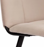 Стул обеденный Asti Tetchair (Велюр/Молочный,Черный) арт.21840