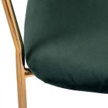 Стул Turin бирюзовый с золотыми ножками