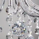 Подвесная люстра Eurosvet Collana 10096/8 хром/прозрачный хрусталь Strotskis