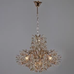 Подвесная люстра Reluce 08274-0.4-06 FG (220V, хрусталь, на цепи)