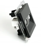 ТВ-розетка и Ethernet RJ-45 (черный) Stekker Катрин 49182