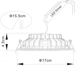 Встраиваемый точечный светильник Arte Lamp Riflessione A7016PL-1WH