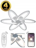 Потолочная люстра Natali Kovaltseva HIGH-TECH LED LAMPS 82008 (регулировка яркости, 220V, пульт управления, умный дом - LampSmart, цветы)