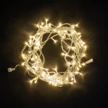 Гирлянда Нить 10м Шампань 24В, 100 LED, Провод Прозрачный ПВХ, IP54