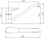 Смеситель Damixa Scandi Pin HFSN00064 для кухонной мойки