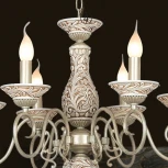 Подвесная люстра Favourite Gesso 1141-6P (220V, на цепи, подсвечник, свеча)