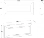 Уличный настенный светильник Oasis Light Встраиваемые светильники c LED W1916A Gr