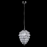 Подвесная люстра Crystal Lux Charme SP2 CHROME/TRANSPARENT (220V, хрусталь, на тросе, круглые)