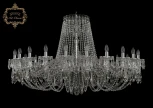 Подвесная большая люстра Art Classic 11.23 11.23.24.530.Cr.Dr (220V, хрусталь, на цепи, подсвечник, свеча)