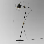 Торшер Ram Flor Black ImperiumLoft Ramflor01 (101955-26) (220V)