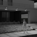 Прожектор уличный светодиодный с датчиком движения Maytoni Flood FL001-L30B6KSR (220V, IP65)