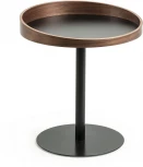 Журнальный стол La Forma (ex Julia Grup) Kaori (Черный/ Сталь,Дерево,МДФ,Металл,Меламин)