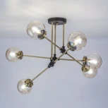 Потолочная люстра на штанге Citilux Планета CL105165 (220V, шарики, молекулы)