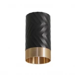 Точечный светильник накладной Wolta WSL-GU10/09BG под лампу GU10 Черный / Золотой LINEA