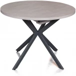 Стол Top Concept круглый Vegas раздвижной (100+40) цемент светлый