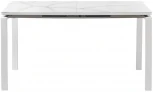 Стол Areal раскладной 140-180х80х75 белый мрамор с белыми ножками Bradex Home RF 0413