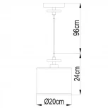 Подвесной светильник Arte Lamp Furore A3990SP-1CC (220V, на проводе, круглые)